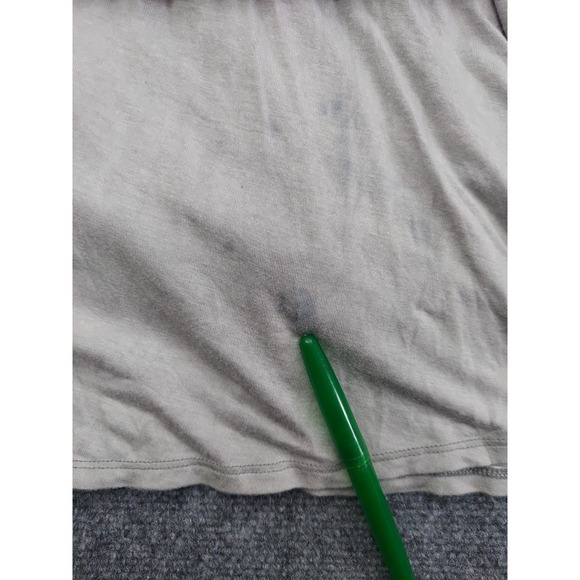 Soft Surroundings Skirt Women Petite medium Gray Flowy Boho maxi Scalloped Lined - Picture 9 of 10